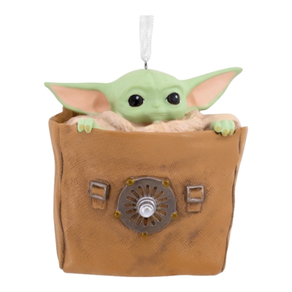 Star Wars: The Mandalorian Grogu in Bag Christmas Ornament - Picture 1 of 5
